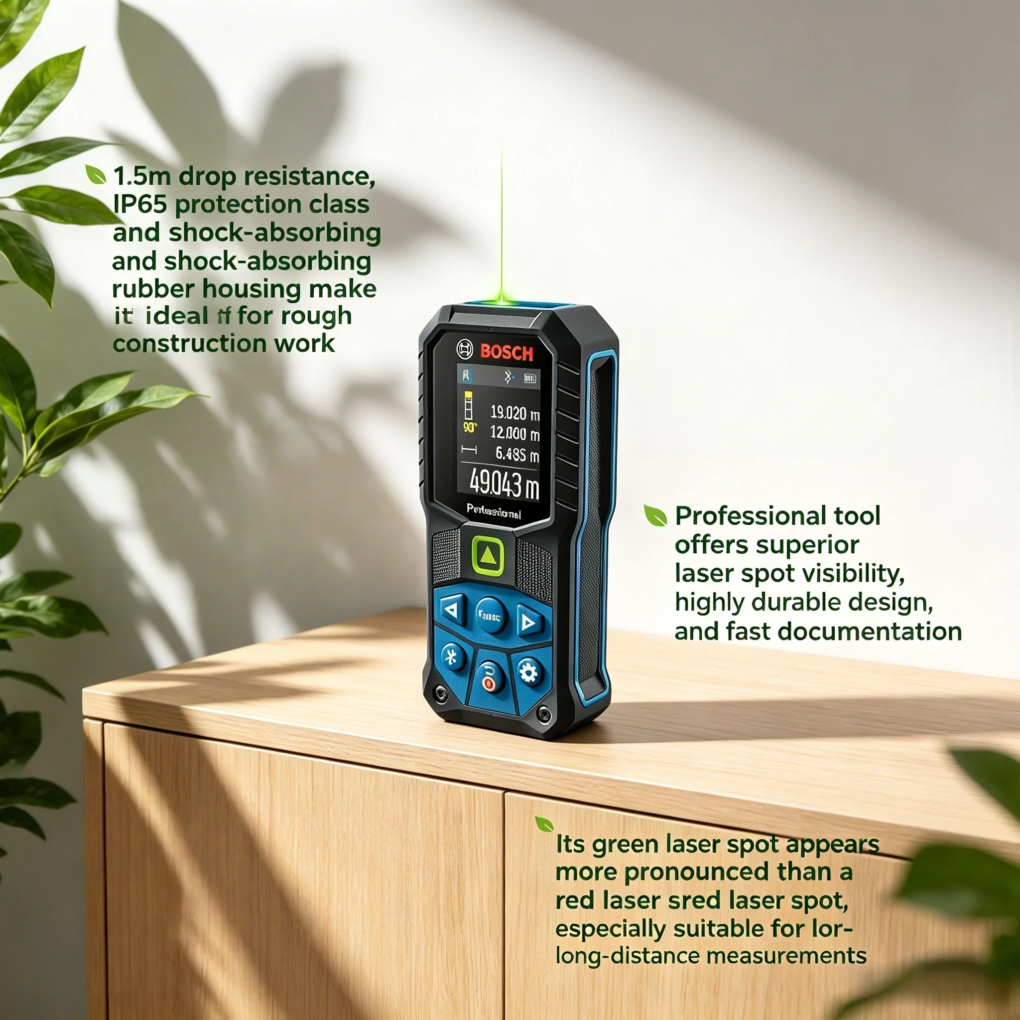 بوش GLM50-27CG جهاز قياس المسا - مراجعة Industrial Green Laser وسعره