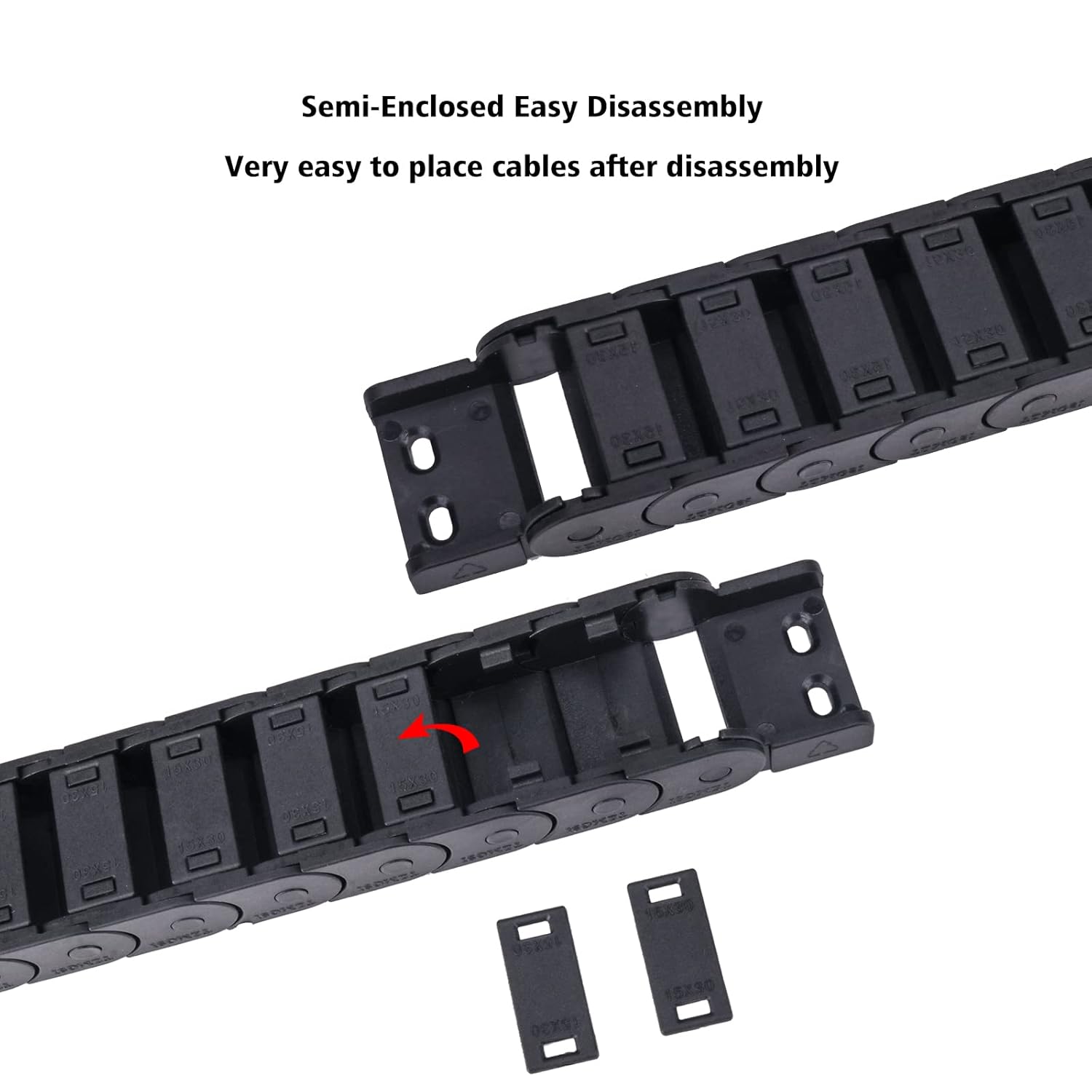 سلسلة سحب الكابل R55 R38 حامل  - مراجعة Drag Chain Cnc وسعره