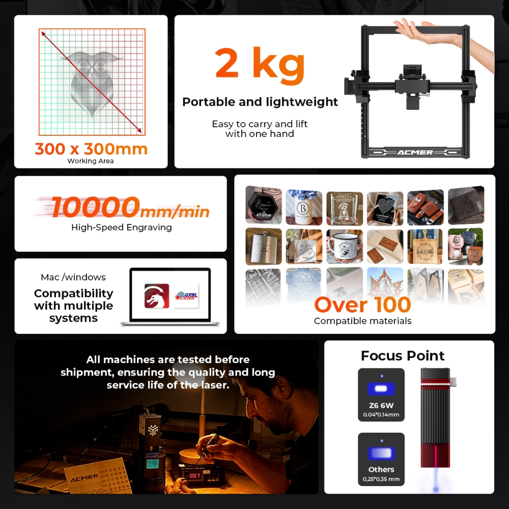ELIDOR Z6 6 واط آلة النقش والق - مراجعة Industrial Laser Blasting وسعره